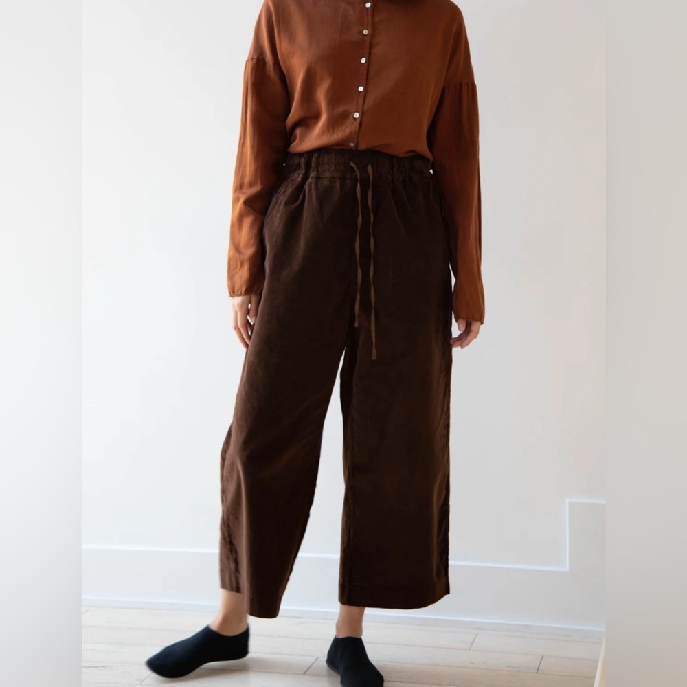 Album di famiglia Velvet W&S pants in coffee brown